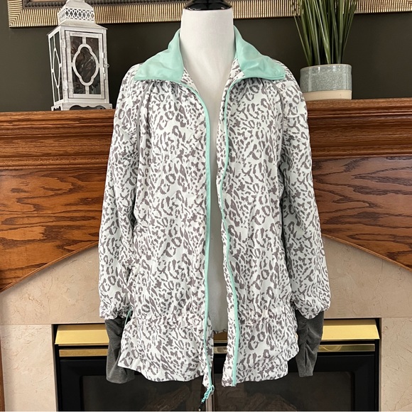 MPG Mondetta Performance Lightweight Animal Print Activewear Jacket Sz. M‎ NWOT - Picture 1 of 16